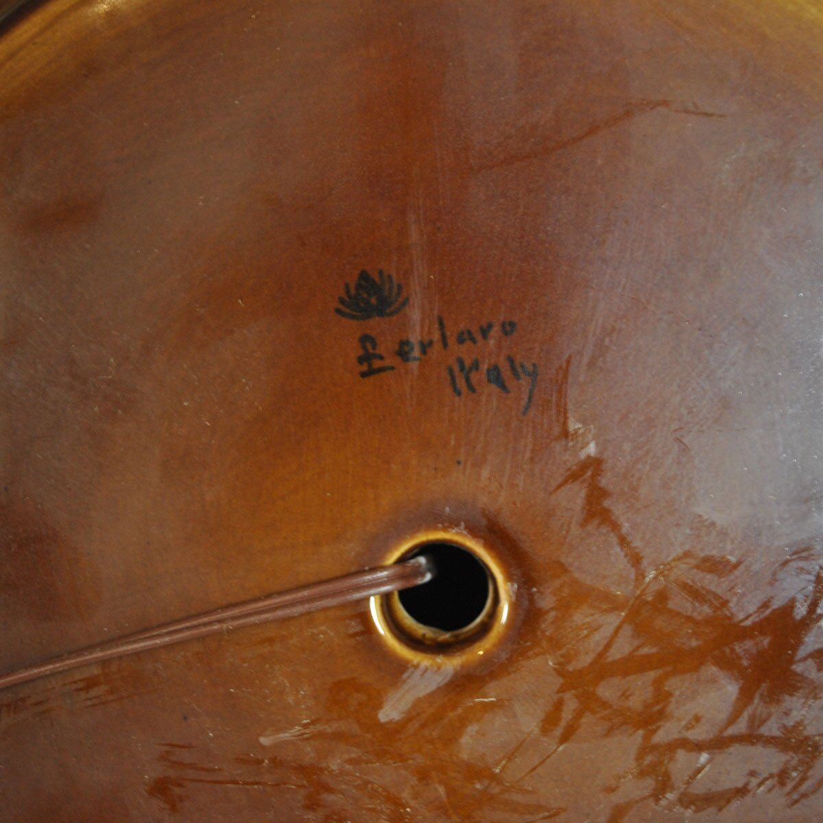 Ceramic table lamp by Ferlaro, 1960s