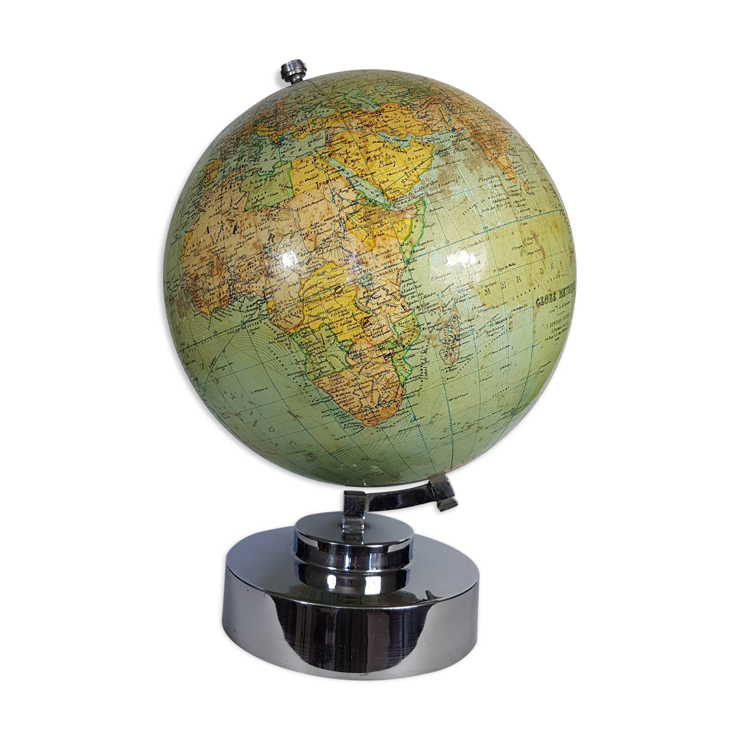Globe terrestre Bertaux Editeur, 1930/1950