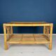 Vintage bamboo coffee table, Italy, 1970s