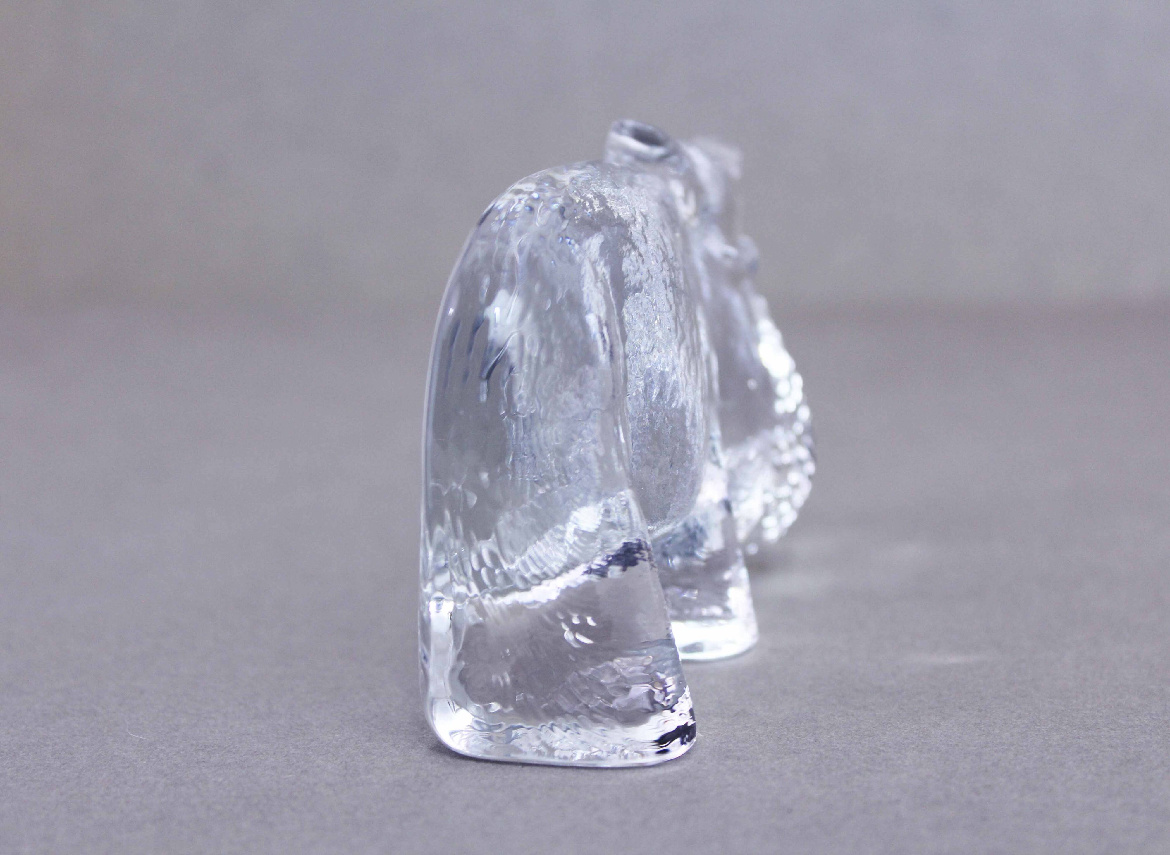Kosta Boda Glass Hippopotamus Paperweight