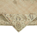 Hand-Knotted Persian Vintage 1970s 240 cm x 372 cm Beige Wool Carpet