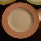 Prestige plates by Lamandinoise, 1950s, 3 colours, Set of 12