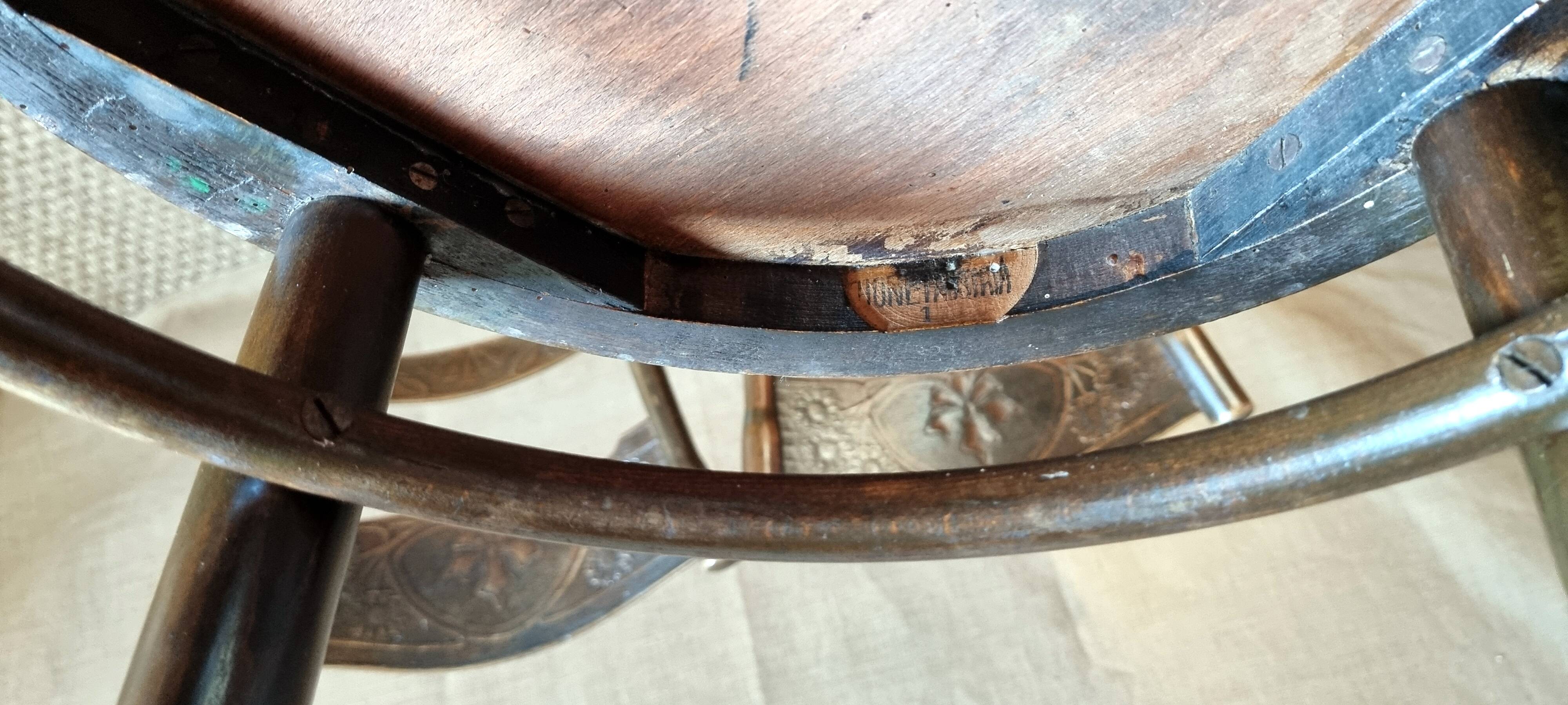 4 thonet bistro chairs circa 1910