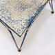 Vintage perforated metal armchair from the 1950s.