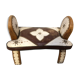 Vintage camel saddle stool 1960
