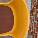 Paire de chaises traineaux Orange