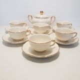 Tea service in earthenware, by Villeroy and Boch, Rhône model.