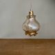 Vintage globe pendant light in amber glass