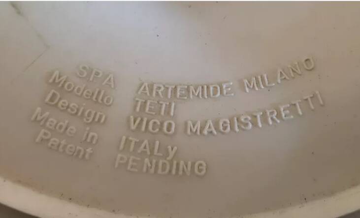 Spot/ceiling light Vico Magistretti Artemide teti model