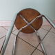 Vintage stool, formica and chrome feet, 60s