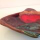 Empty fish pocket in polychrome ceramic Vallauris vintage 60s-70s