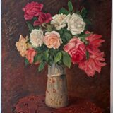 Ferdinand Schultz-Wettel (1872-1957) - Huile sur toile - Bouquet de fleurs