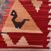 Vintage Turkish mini kilim 65x70 cm wool small Square kelim 2567