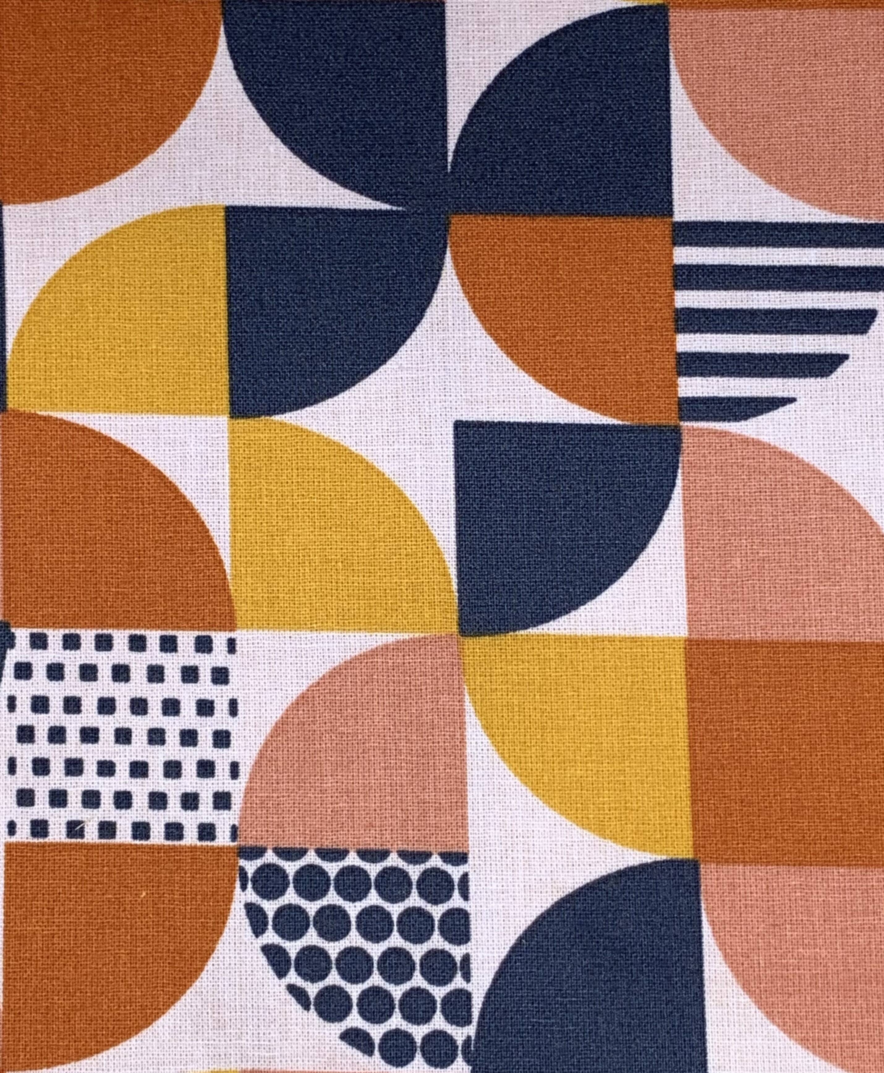 Art Deco chest of drawers in raw wood and blue, 1940