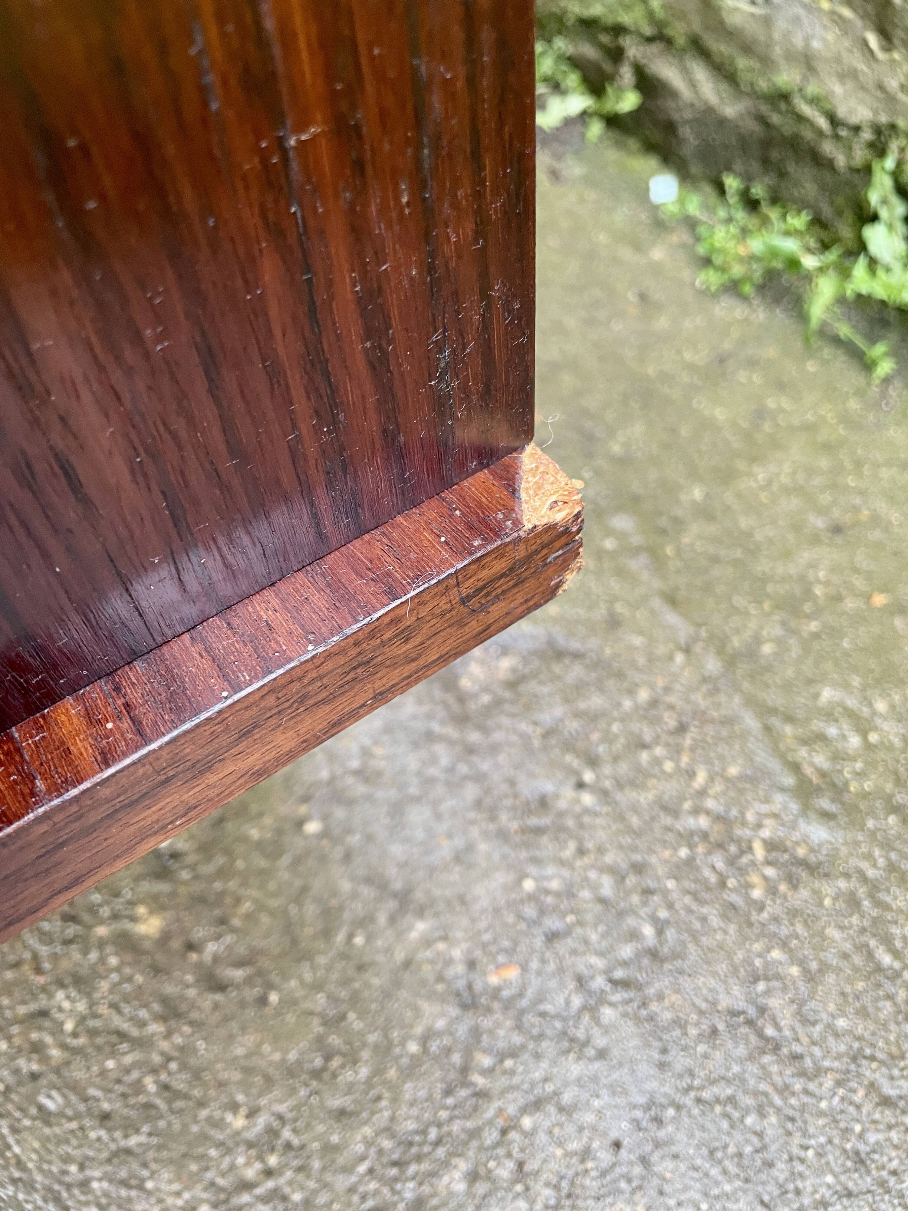 Meuble secrétaire armoire penderie 1950 placage teck