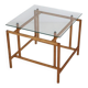 Danish modern coffee table / side table / Henning Nørgaard attributed / oak / glass / 1970s