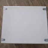 Designer coffee table in metal and lacquer 1970