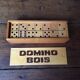Old wooden dominoes game
