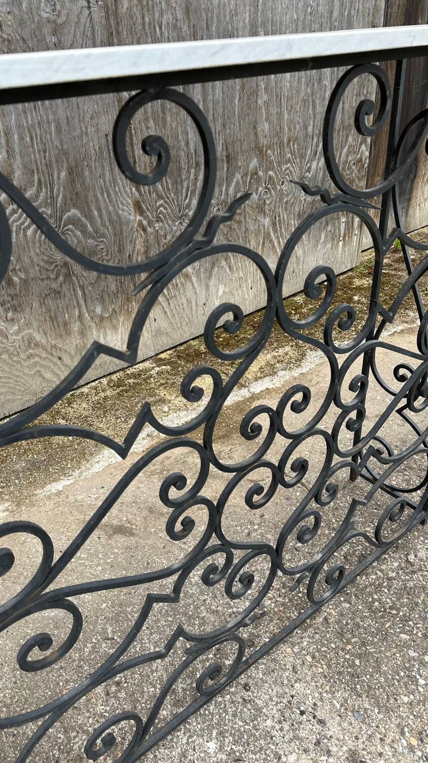 Wrought iron console