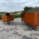 Desk Jacques Hauville 1960 bema and enfilade desk