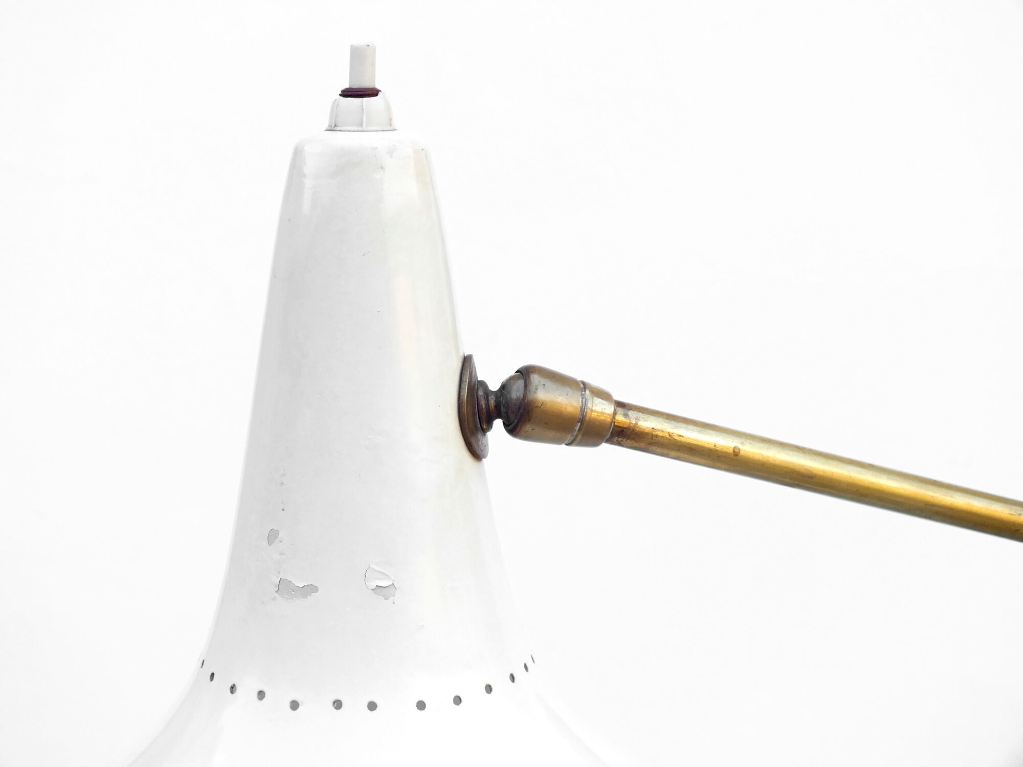 Stilnovo design floor lamp three arms years 50 in alluminium marble, rarest