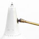 Stilnovo design floor lamp three arms years 50 in alluminium marble, rarest