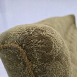 1960s, Danish 3-seater sofa, green furniture velour, ash wood legs.