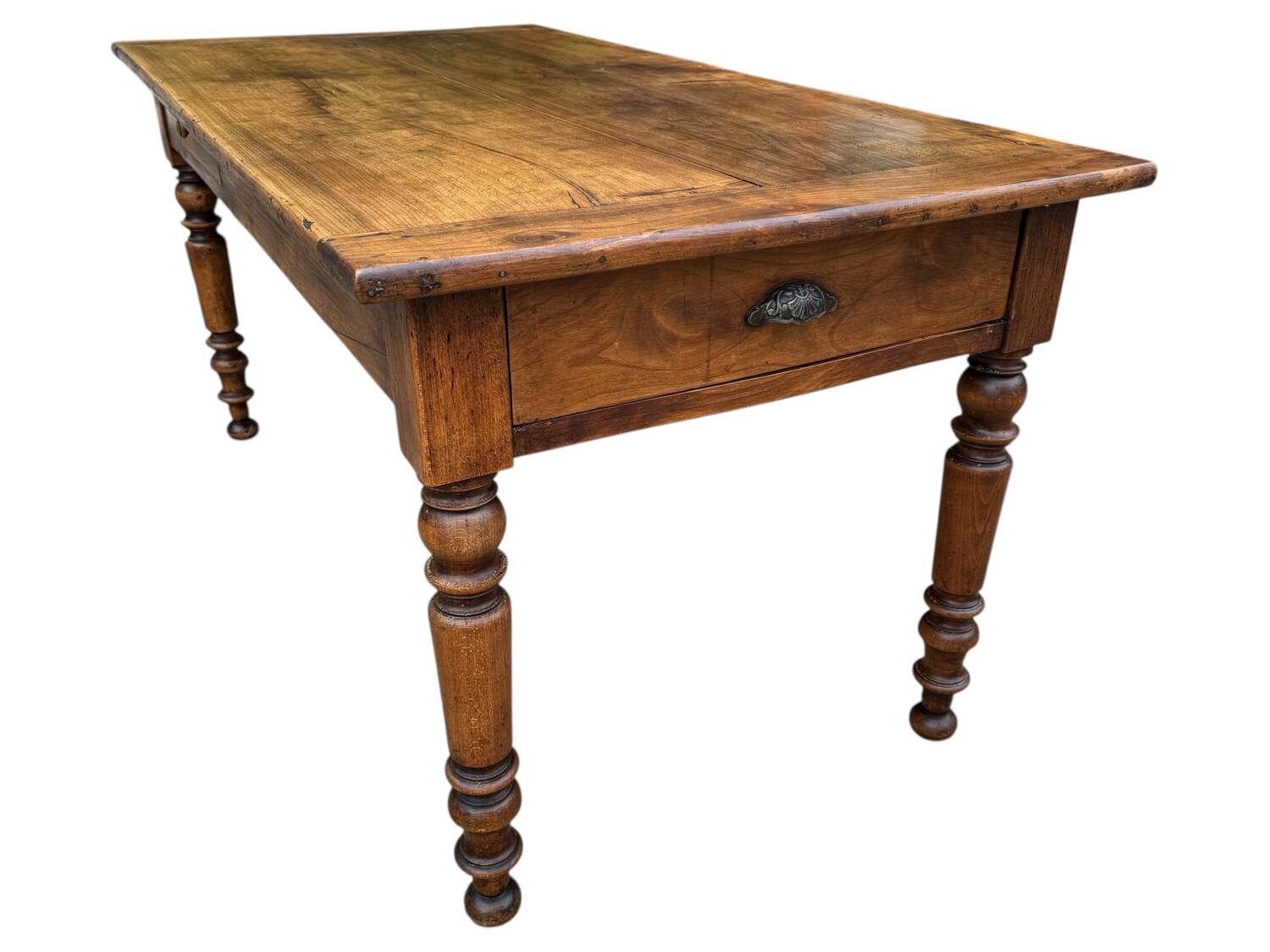 Louis Philippe walnut farmhouse table, 19th century
