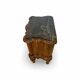 art deco walnut serpentine nightstands, 1920s