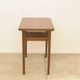 Mid-century walnut coffee table, wooden living room table, 1950s