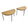 Pair of Italian Sunburst Veneered Consoles / Side Tables, 1960s