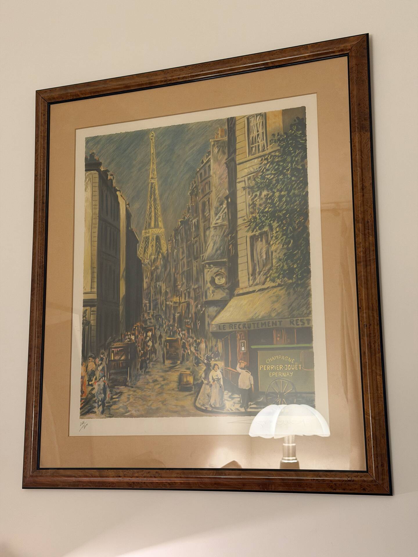Grande Lithographie Guy Buffet - centenaire Tour Eiffel