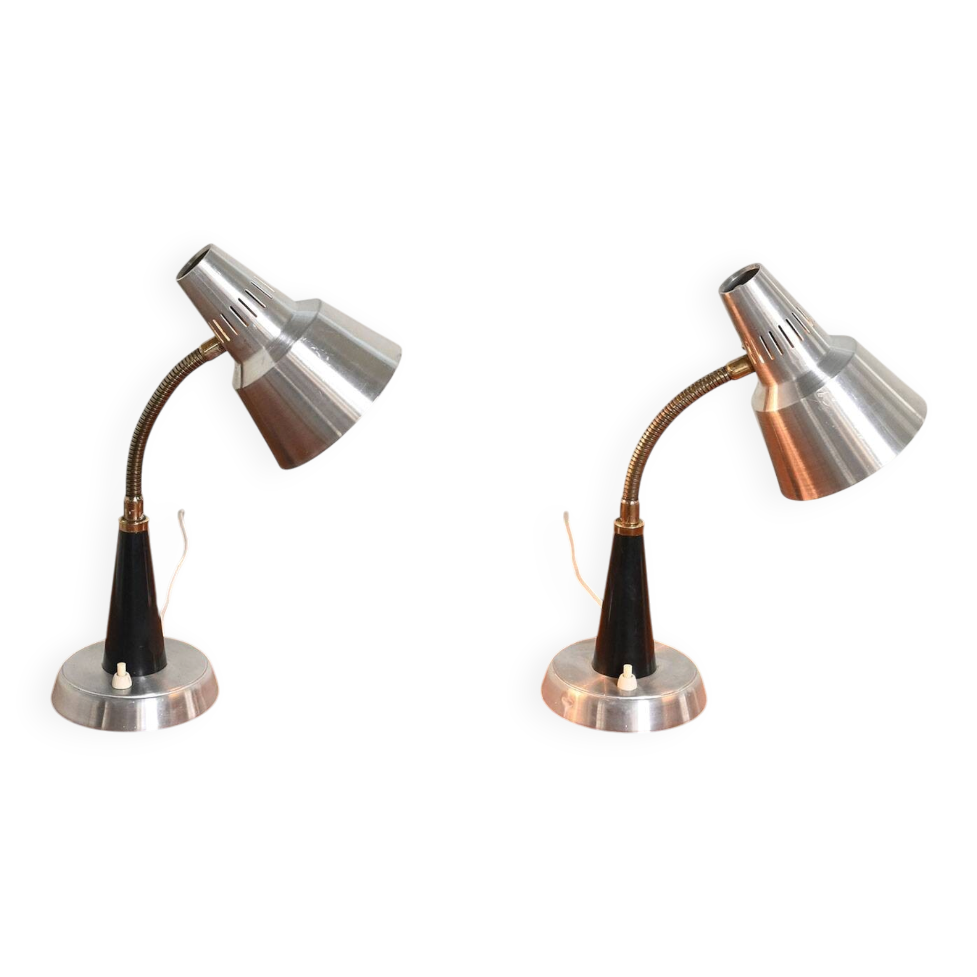 Pair of "600/5" table lamps by Gemi, 1960s