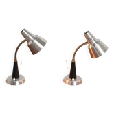 Paire de lampes de table "600/5" par Gemi, années 1960.