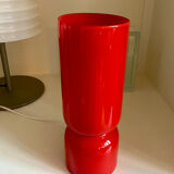 Lamp cylinder tube in vintage red glass