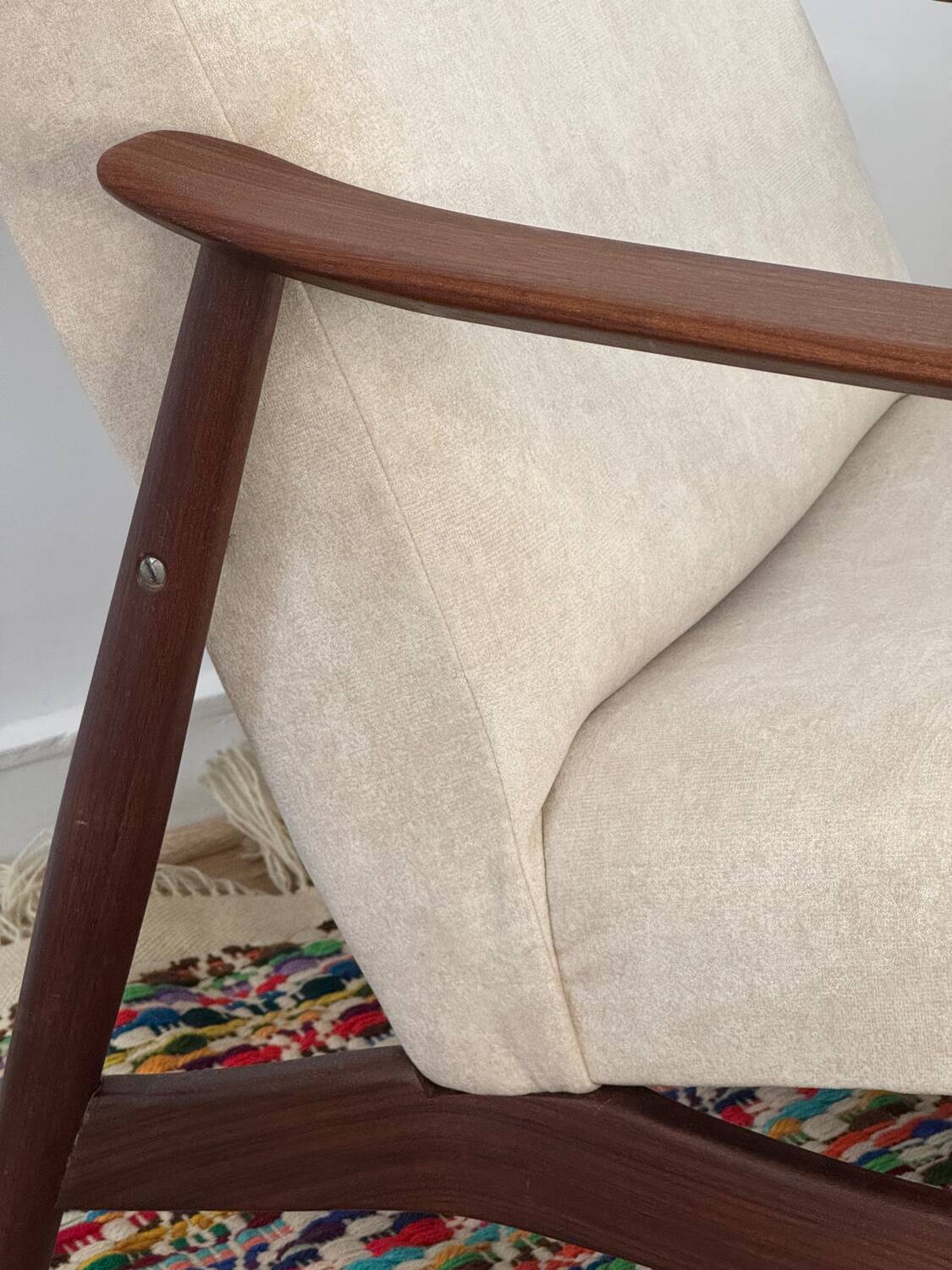 Fauteuil scandinave en teck, années 1960