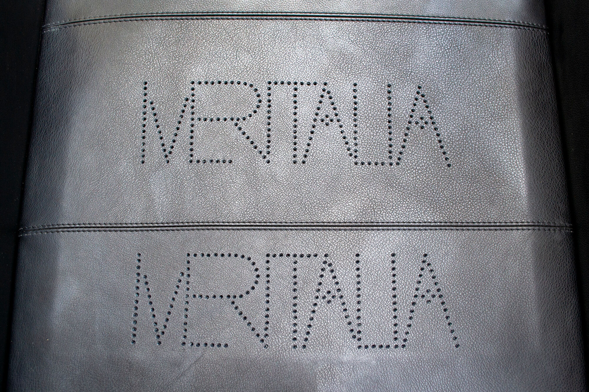 4 leather chairs model Giulietta by Afra and Tobia Scarpa for Meritalia italia 1988