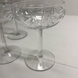 4 verre à Champagne en cristal