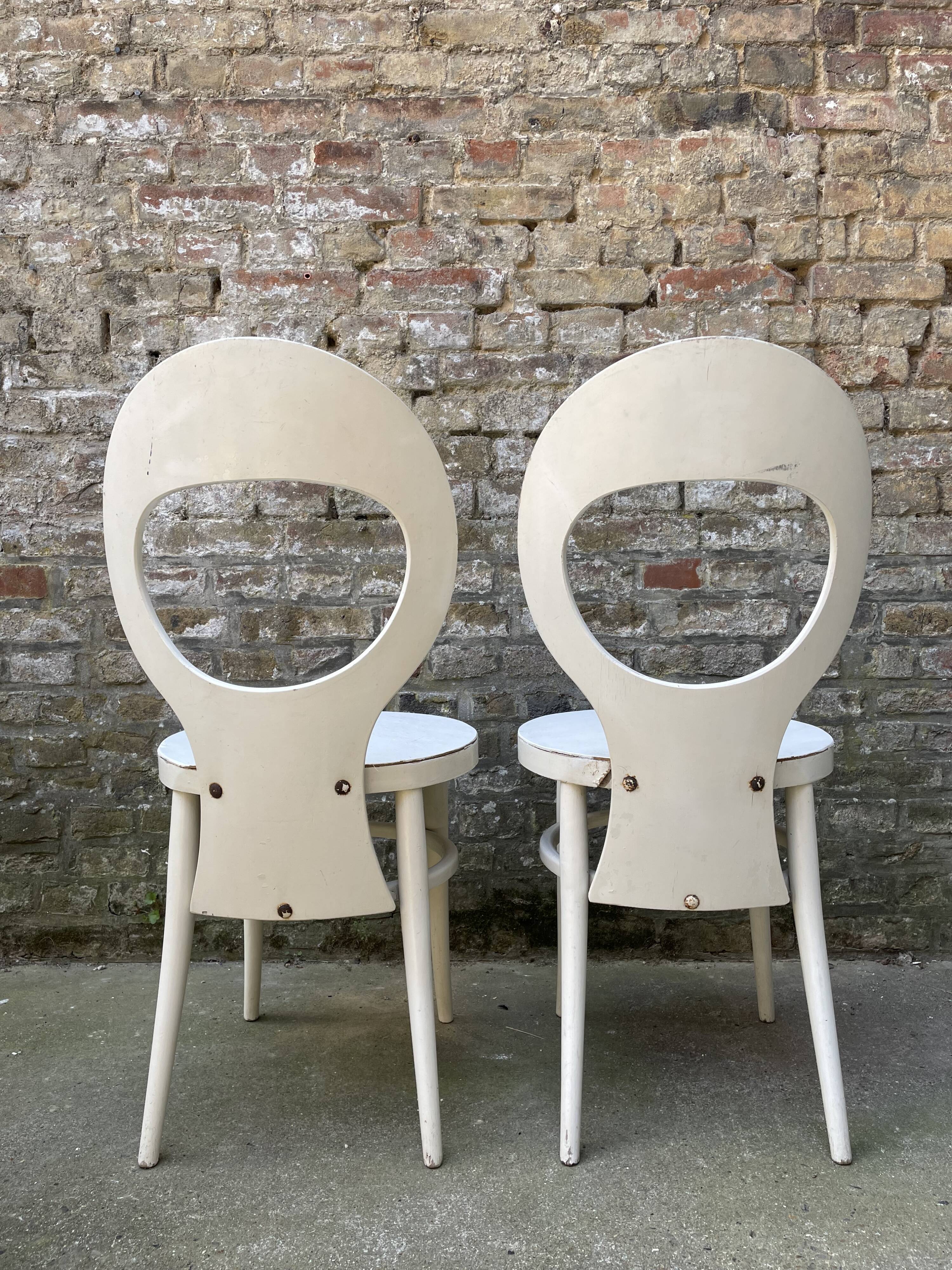 Pair of Baumann chairs, seagull model