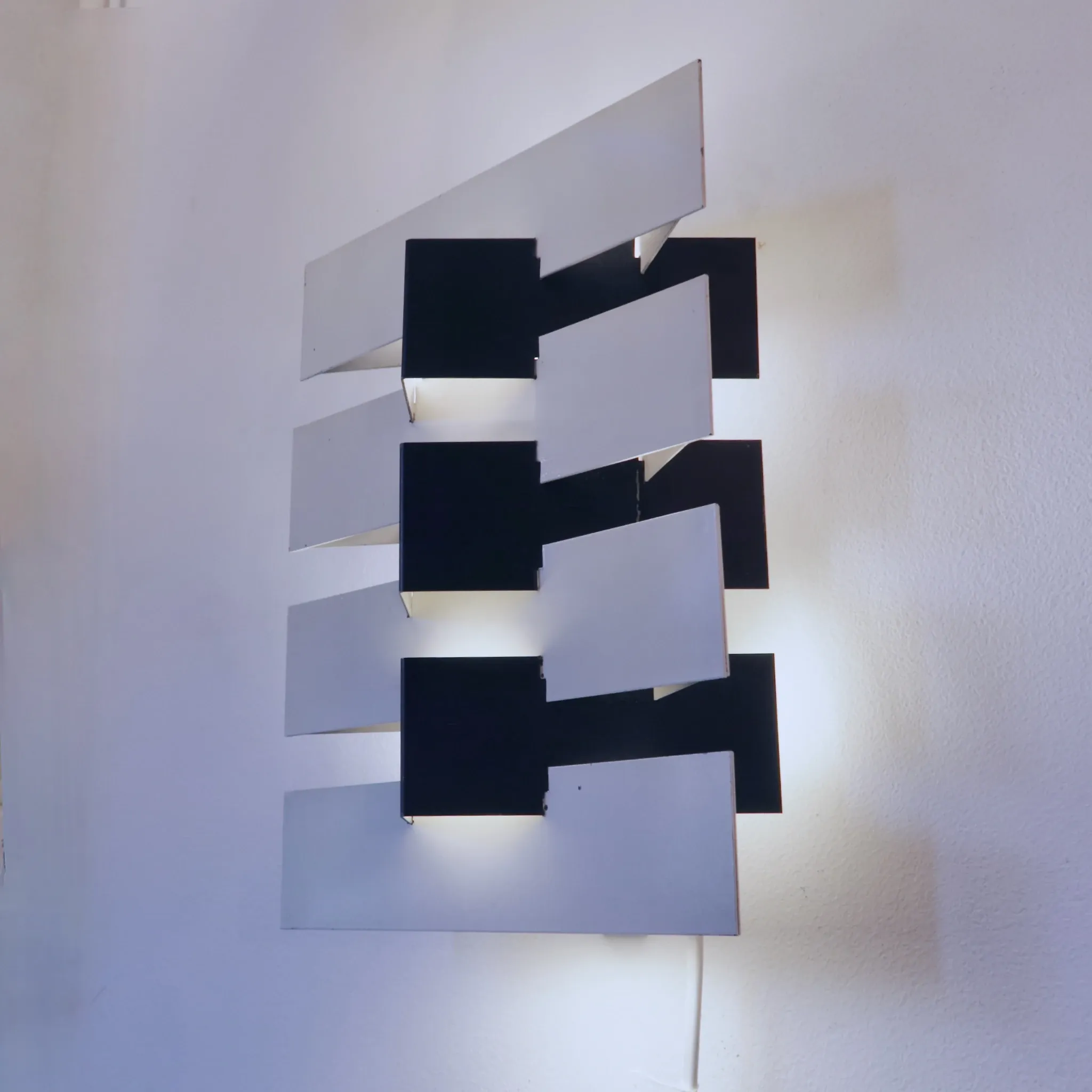 wall lamp J. Hoogervorst Anvia The Netherlands metal geometric 60s