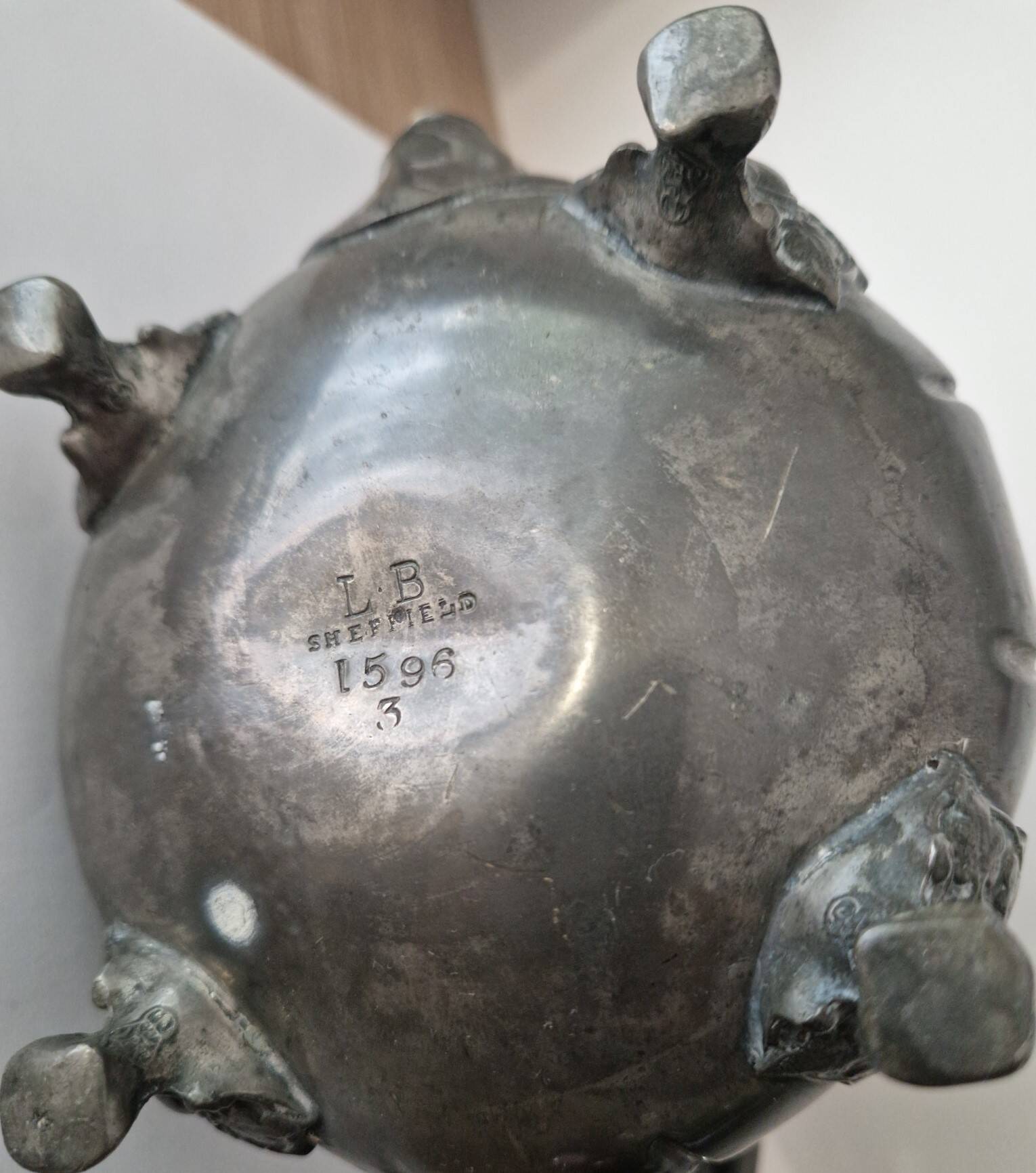 Antique teapot in pewter – Sheffield – Victorian style – 19th century