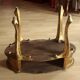 Florentine wooden side table - small coffee table - made in Italy - Vintage