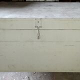 Coffre blanc en bois