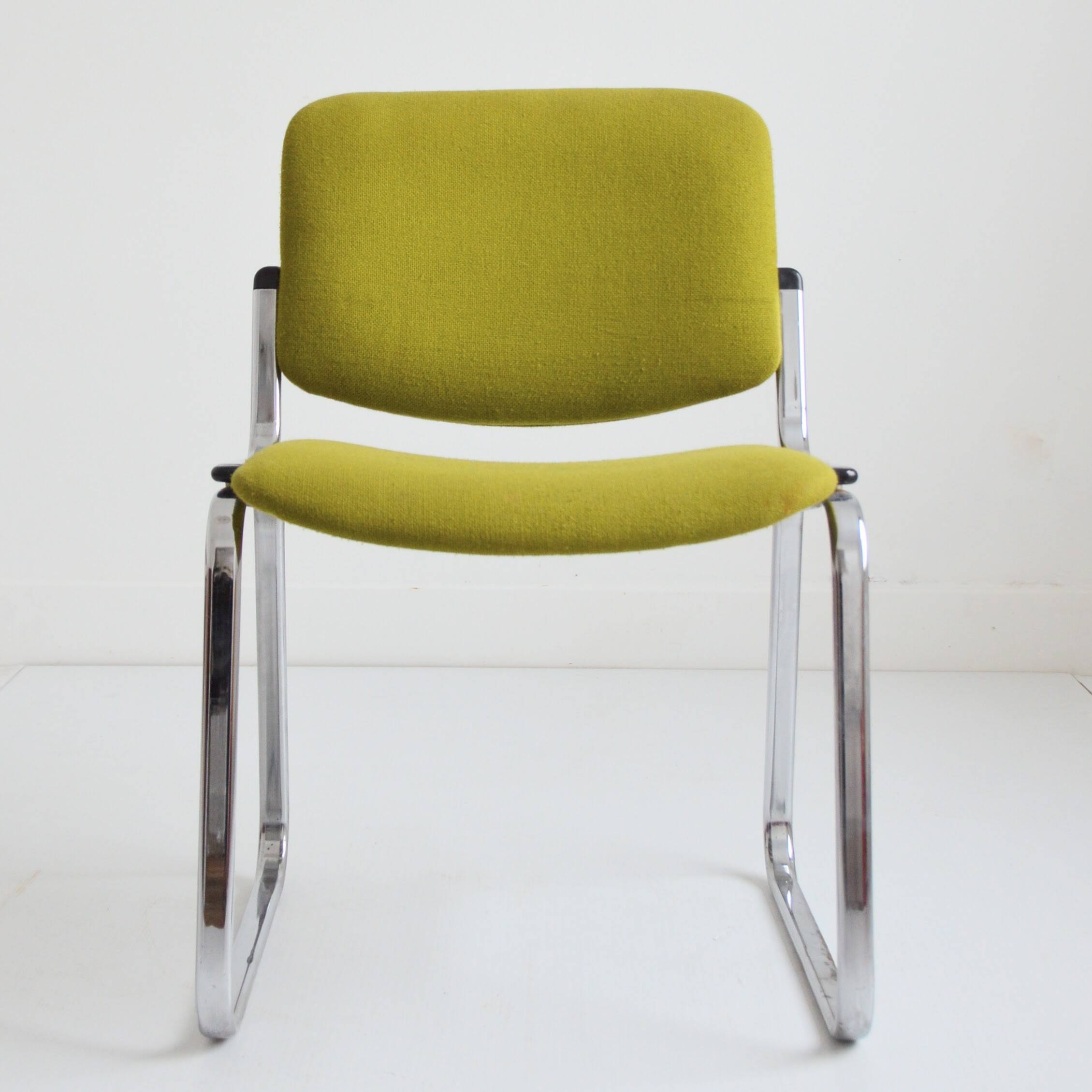 Chaise traineau / Chaise de bureau 1960 vintage