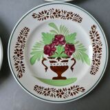 4 Sarreguemines flat plates from the 1900s