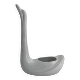 Swan-shaped ceramic flowerpot