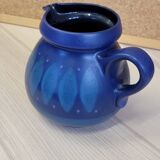 Pichet cruche en céramique vintage bleu Porta Celi Spain