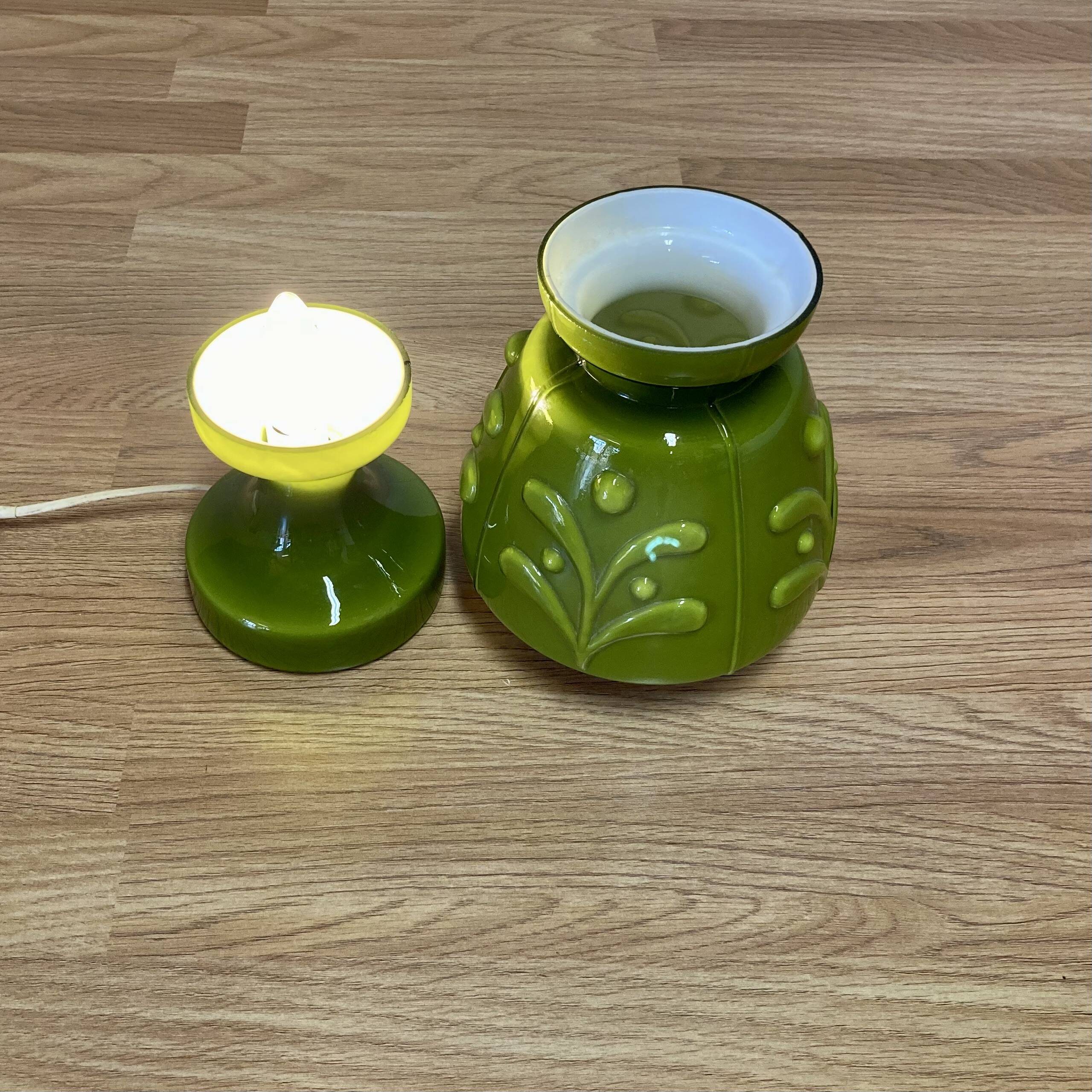 Grande lampe verre Design scandinave 1950.