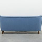 Swedish modern elegant Carl Malmsten sofa 'Samsas' by OH Sjögren, 1960's