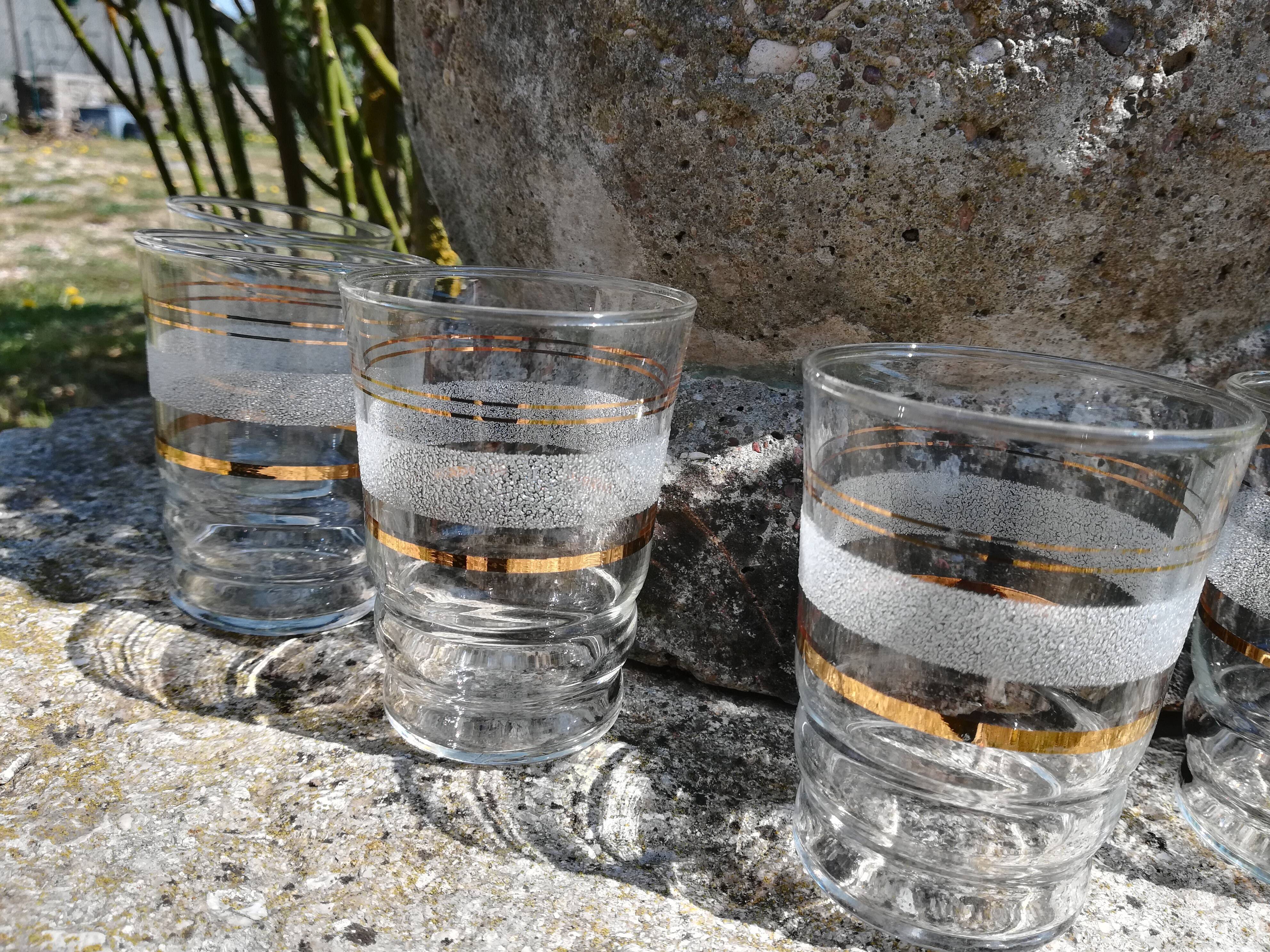 Lot of granite glasses